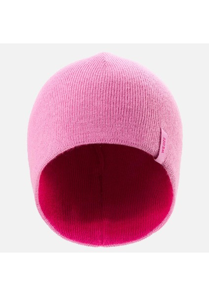 Çocuk Çift Taraflı Kayak Beresi - Pembe