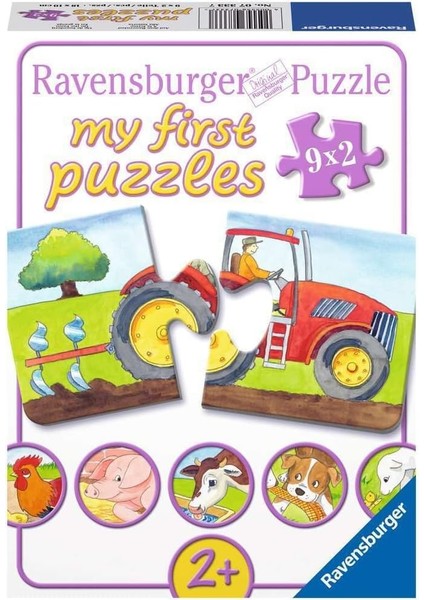 73337 Puzzle Çiftlik, 9 x 2 Parça