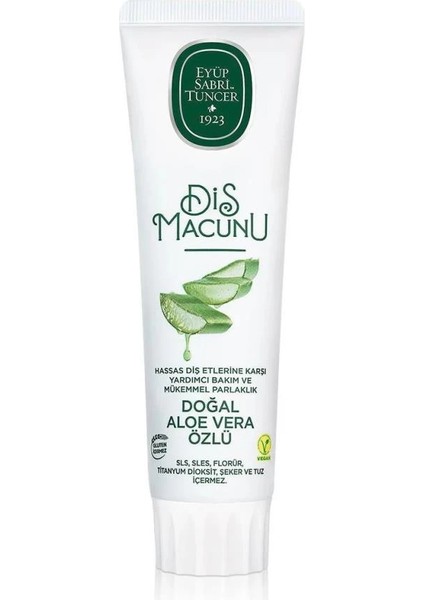 Bfs Eyüp Sabri Tuncer Doğal Diş Macunu 90 gr Aloe Vera fiyatları