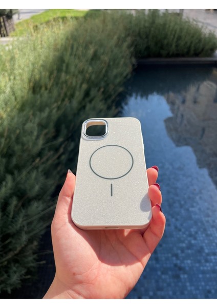 Işıltılı Magsafe Uyumlu Iphone 11 Telefon Kılıfı - Şeffaf, Pembe ve Simli Renk Seçenekleri