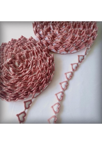 Motifli Şerit Nakış Modeli | Nakış Aksesuar (Pembe)