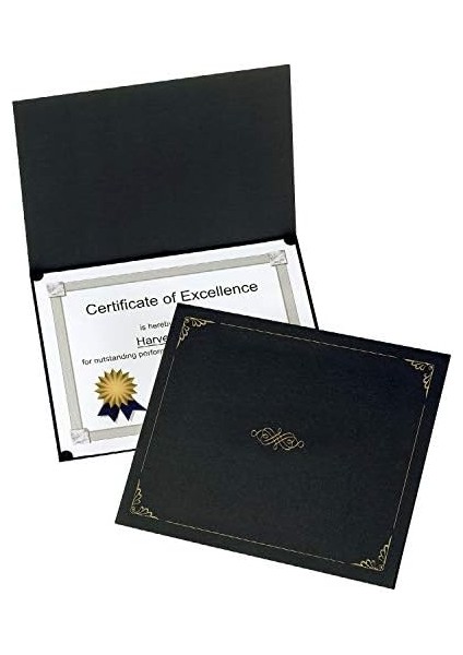 Sertifika Sahipleri, Siyah Diploma Sahipleri, Mektup Boyutu, Paket Başına 25 (299550) modelleri