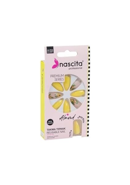 Nascita 24&apos;lü Almond Renkli Takma Tırnak - 153