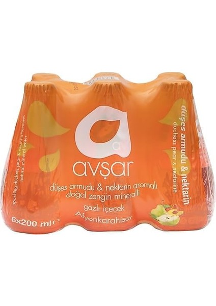 Avşar 200 ml 6lı Düşes Armudu & Nektarin Aromalı Maden Suyu fiyatları