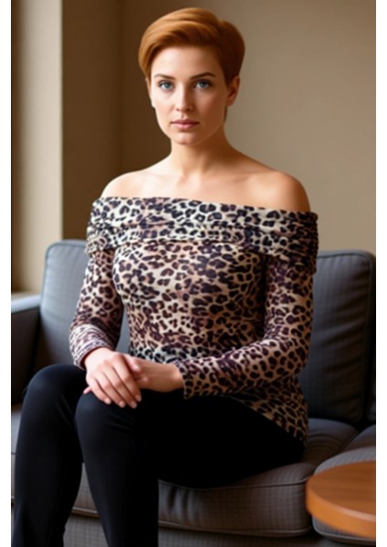 Kadın Carmen Yaka Transparan Örme Büyük Beden Uzun Kollu Kaliteli Şık Rahat Modern Zarif fiyatları