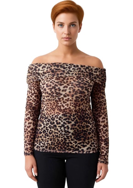 Kadın Carmen Yaka Transparan Örme Büyük Beden Uzun Kollu Kaliteli Şık Rahat Modern Zarif modelleri