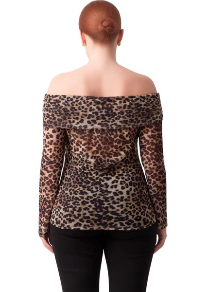 Kadın Carmen Yaka Transparan Örme Büyük Beden Uzun Kollu Kaliteli Şık Rahat Modern Zarif fırsatları