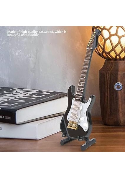4 Renkli Hassas Mini Ahşap Elektro Gitar Model Koleksiyonu (Siyah) fiyatları