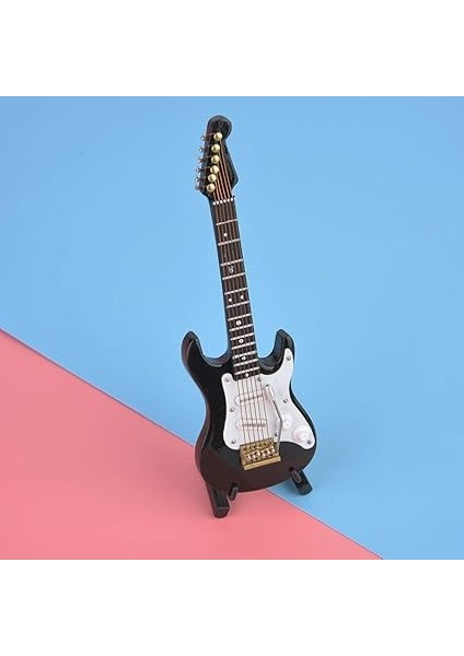 4 Renkli Hassas Mini Ahşap Elektro Gitar Model Koleksiyonu (Siyah) indirimleri