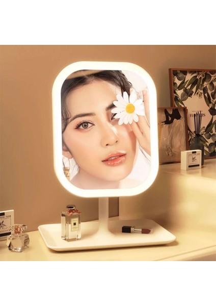 LED Işıklı Makyaj Aynası – Dokunmatik, 3 Işık Modlu, Oynar Başlıklı Tasarım indirimleri
