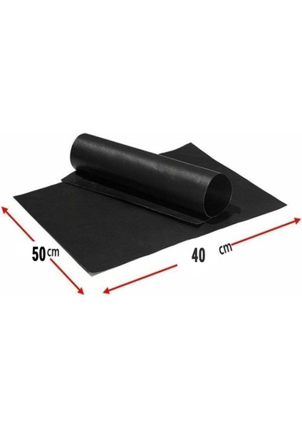 Yanmaz Yapışmaz Mangal Pişirme Örtüsü "grıllmat" - 40 cm Genişlik, 0.30MM Kalınlık, Siyah Renk (50X40CM) fiyatları
