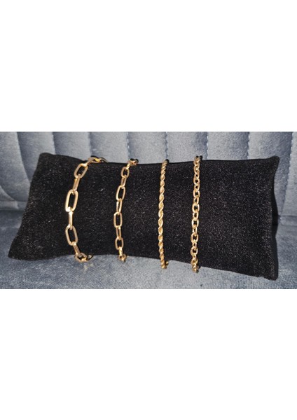 “altın Bağ” Kadın Bileklik Seti – 4 Farklı Zincir Tasarım, Ayarlanabilir Şıklık fiyatları