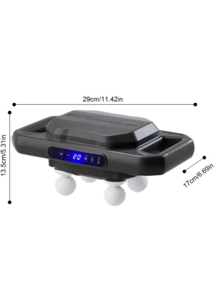 Buffer®4 Başlıklı Masaj Tabancası – 12W Derin Doku & Kas Ağrısı Giderici, 20 Seviye & 6 Mod - Siyah fırsatları