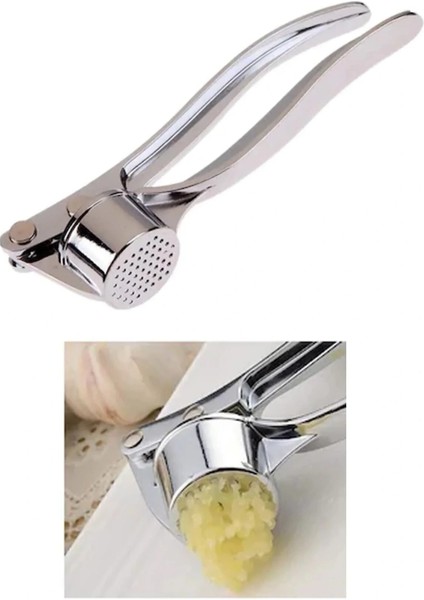 Paslanmaz Aa Kalite Çelik Sarımsak Ezeceği Sarımsak Presi Hazneli Maunel Ezici
