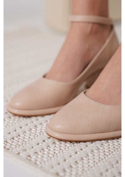 Josephine Kadın Mat Nude Topuklu Ayakkabı fırsatları