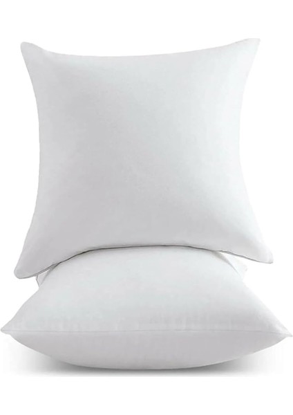 2 Adet Kırlent Iç Yastık Ekstra Dolgun 350GR Koltuk Yastığı Balkon Bahçe Aksesuar Yastığı 45X45