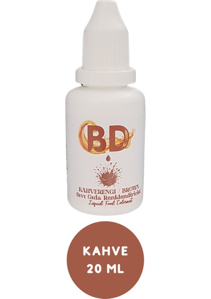 Bd Sıvı Gıda Boyası 20 ml Kahverengi