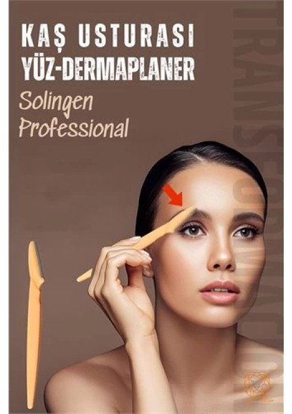 Kaş Şekillendirici Kaş Dermaplaner Yüz Usturası Solingen Professional
