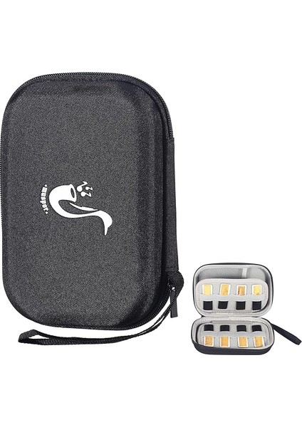 Ahşap Boru Enstrümanı, Pipo Şişesi, Su Geçirmez Paket, Saksafon, Klarnet Düdüğü Için Uygundur, Saklama Paketi (Kapasite 20 Tablet) Gri