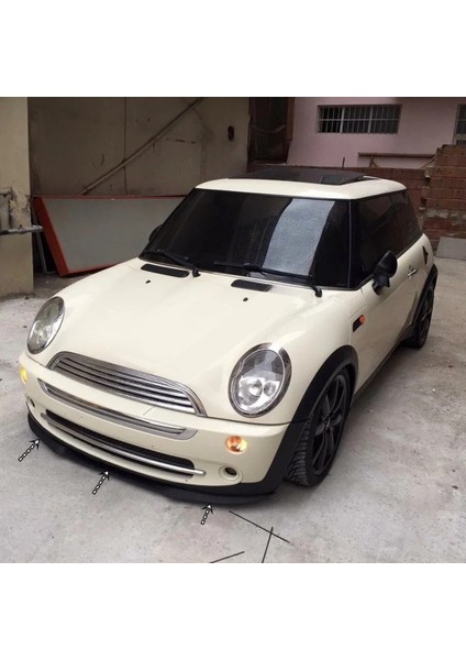 Mini Cooper Uyumlu Evrensel Universal 3 Parça Cupra Kupra Ön Ek Tampon Dili Lip Esnek Karlık indirimleri