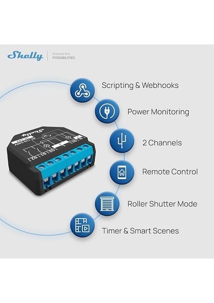 2pm | Wlan 2 Kanallı Akıllı Röle Şalteri | Güç Tüketimi Ölçümü, Ev Otomasyonu | Aksesuarı | Ios Uygulaması modelleri