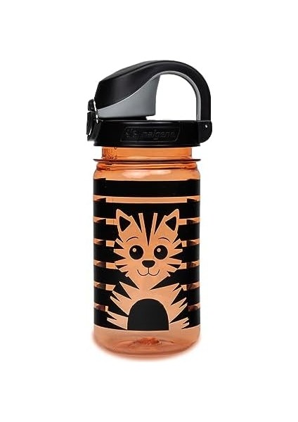 Sustain Tritan Su Şişesi, Çocuklar Için, Bpa Içermez,%50 Plastik Atık, Sızdırmaz, Uzun Ömürlü, Bpa Içermez, Karabina Dostu, Tekrar Kullanılabilir, 340 Ml, Turuncu Kaplan modelleri