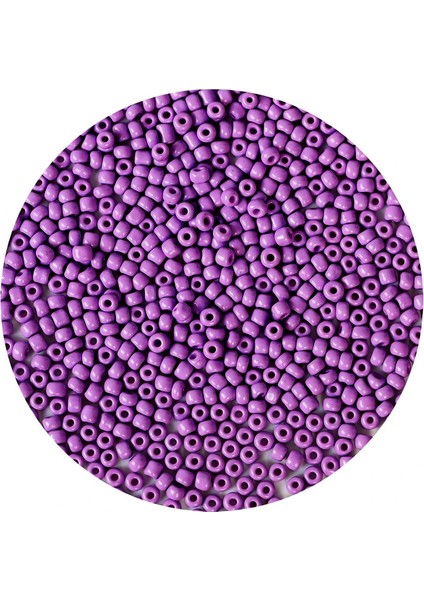 Litaetrend Mor Renk 4 mm Yaklaşık 1100 Adet / 100 Gram Cam Boncuk Oya Yazma Bileklik ve Kolye indirimleri