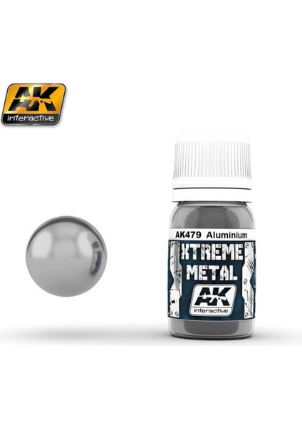 Ak 479 30 Ml. Alüminyum Rengi, Xtreme Metal Serisi Model Boyası