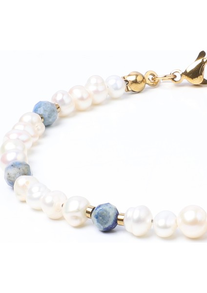 Inci, Lapis Lazuli, Hematit Doğal Taş Bileklik, Kadın Bileklik, Tasarım Bileklik, Kilit Çelik Ayarlanabilir fiyatları