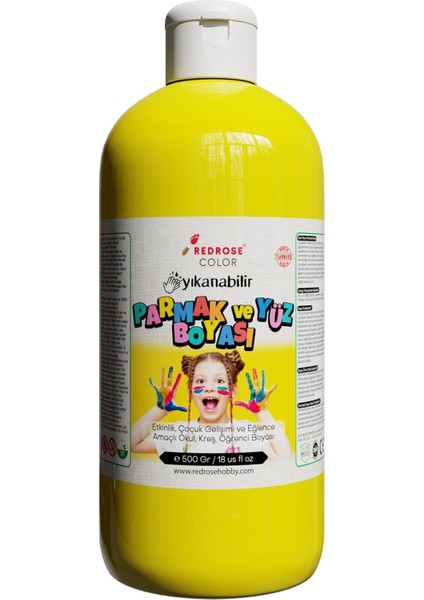 Rose Sarı Parmak Boyası 500 gr