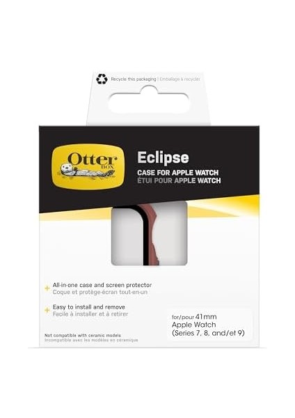 Tampon, Serisi 9/8/7-41MM Için Dahili Ekran Koruyucu, Temperli Cam, Darbeye ve Düşmeye Karşı Koruyucu ve Uyumlu Ince Koruyucu Kılıf, Kahverengi fiyatları