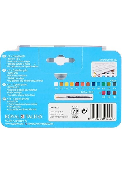 Gogh Suluboya Tablet 12+3 Set (Plastik Kutu) modelleri