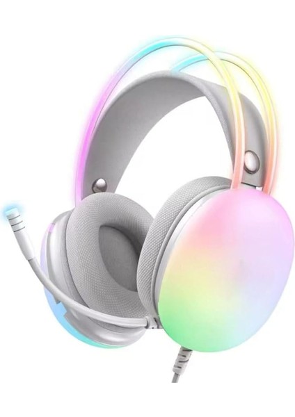 7.1 A Rgb Profesyonel Gaming Mikrofonlu Gamer Oyuncu Kulaklığı USB Pc Ps Xbox Işıklı Rengarenk