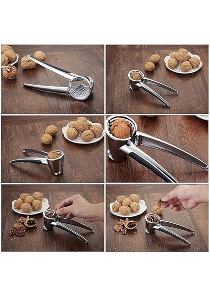 Profesyonel Ceviz Kıracağı, 18 cm Paslanmaz Çelik, Ergonomik Saplı, Yaylı Mekanizmalı, Fındık ve Kuruyemiş Için indirimleri