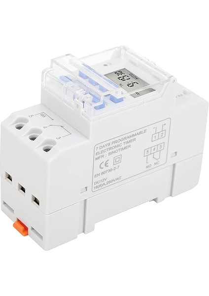 Haftalık Zamanlayıcı Anahtarı 12V Dc 16A Geri Sayım Fonksiyonlu LCD Ekran Çıkarılabilir Pil fırsatları