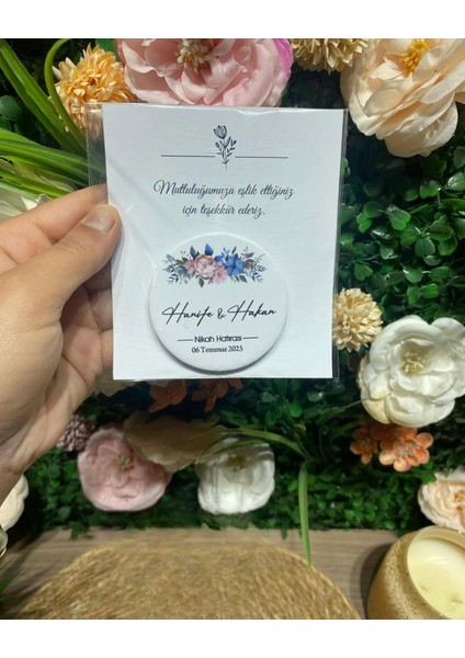Uv Baskı Açacak Magnet Söz, Nişan, Nikah, Düğün, Kına 10 Adet