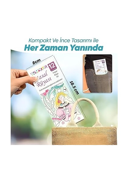 Renk Paletli Sulu Boya Kitabı + Fırça, 12 Sayfa Boyama Kitabı, Aktivite Boyama Seti, Çocuklar Için Yeni Nesil Sulu Boya Defteri (Unicorn Uzay Yolculuğu) fırsatları