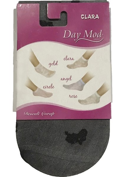 Daymod Kadın Desenli Soket Beyaz