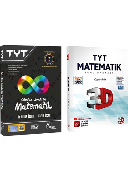 2026 Tyt Matematik Seti ( Sıfırdan Sonsuza Tyt Matematik 3D Tyt Matematik Soru Bankası)