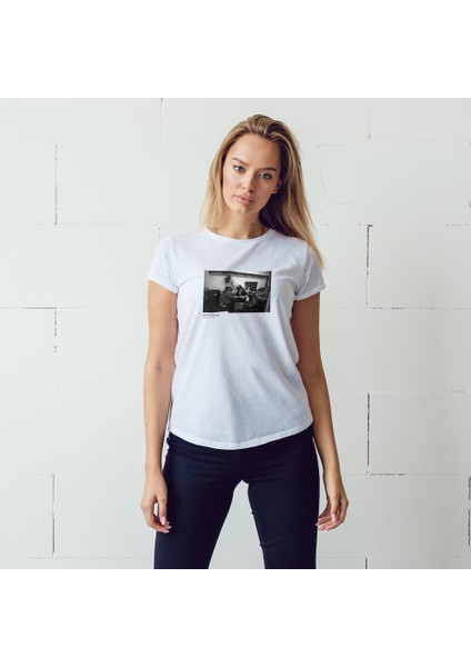 Keith Richards Boston 1975 Tişört - Beyaz fiyatları