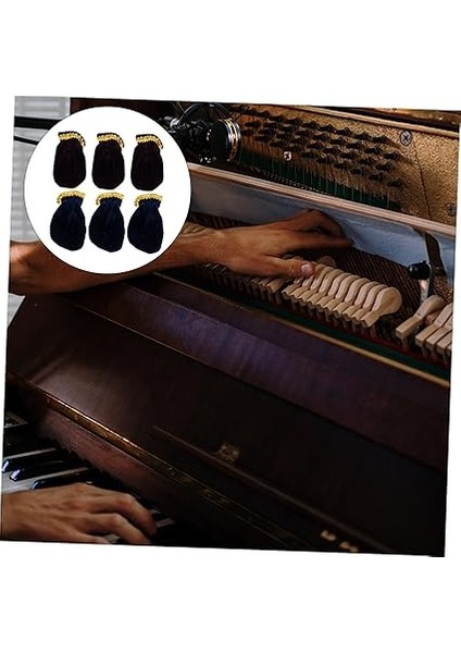 6 Adet Premium Kadife Piyano Pedalı Kılıfı Elastik Koruyucu Pedal Kılıfları Piyanistler Için Dayanıklı ve Şık Müzik Aletleri Aksesuarları fiyatları