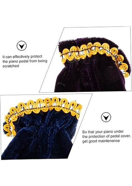 6 Adet Premium Kadife Piyano Pedalı Kılıfı Elastik Koruyucu Pedal Kılıfları Piyanistler Için Dayanıklı ve Şık Müzik Aletleri Aksesuarları modelleri