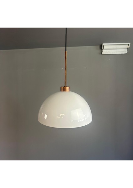 Yimpi Beyaz Avize Ince Patina Başlık Tekli Sarkıt Salon Mutfak Kuaför Cafe Lamba Dekoratif fırsatları