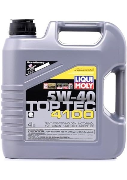 Moly Top Tec 4100 5W-40 4 L Otomotiv Bakım Ürünü fiyatları