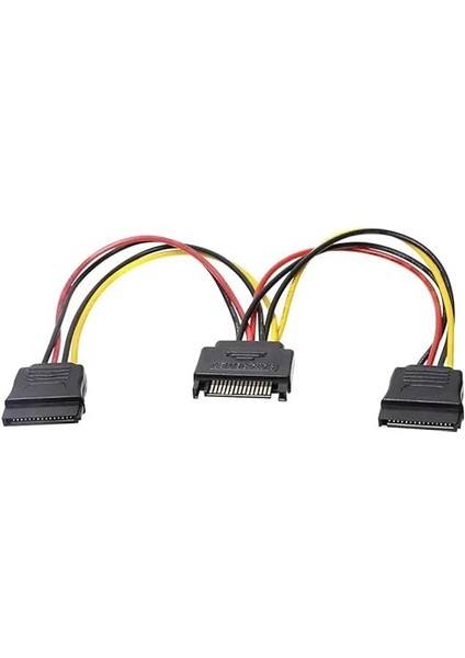 Plus PX-4426 Sata To Sata Çoklayıcı, Sata Pin Dişi-2 Port Sata Erkek Çoklayıcı, Sata Y Kablo Splitter HDD Bağlantı Kablosu