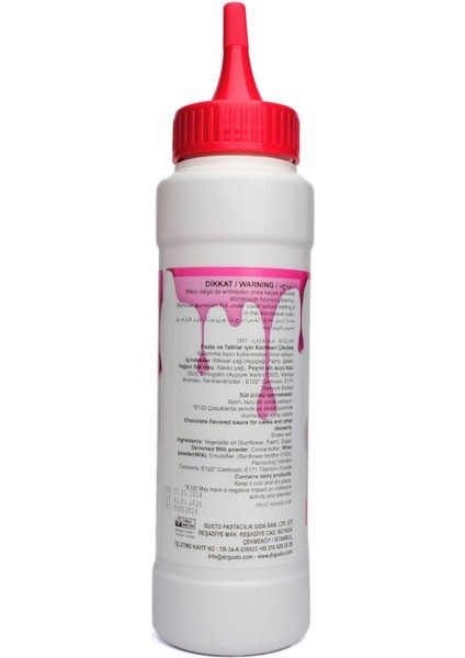 Pembe Cake Drip 250 G – Pasta, Kek ve Tatlı Üzeri Çikolata Kaplama Sosu modelleri