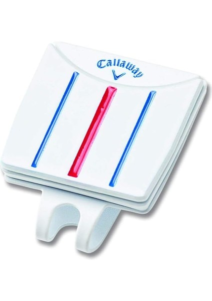 Golf 2021 Üçlü Hat Klipsi, Beyaz