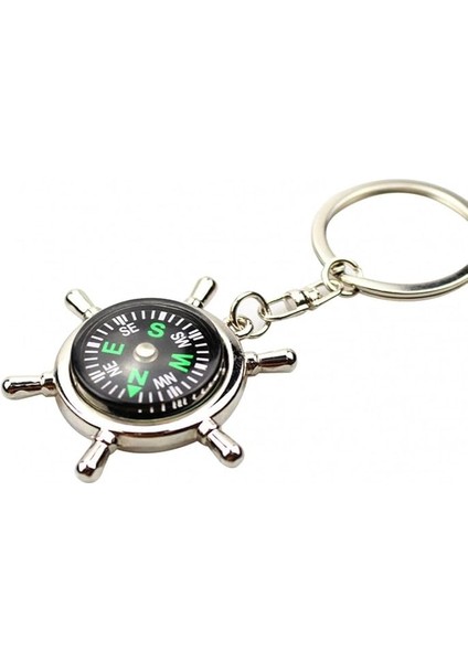 Yaratıcı Pusula Kolye Anahtarlıklar Araba Anahtarlık Dekor Çanta Anahtarlık Süs Hediye Paslanmaz Çelik Mini Cep Pusula Navigasyon Anahtarlık Açık Kamp Mağaracılık Yürüyüş Için indirimleri