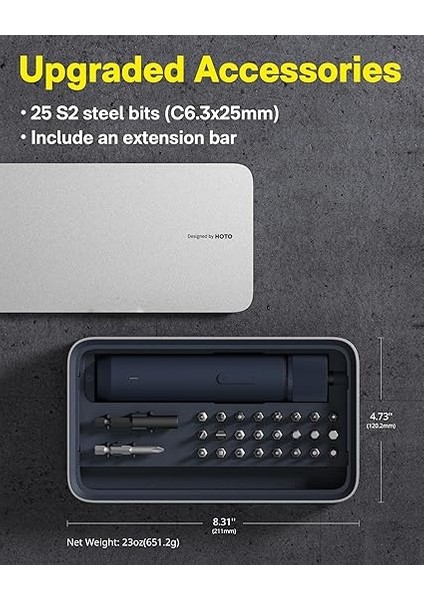 Elektrikli Tornavida Seti, 25 Parça Yükseltilmiş Bit Seti, 3.6V Akülü Tornavida Şarj Edilebilir, Manyetik Kasa Kapağı, 3 Tork Ayarı, 1500MAH Pil, Mobilya/elektrik Onarımları Için LED Işık fiyatları