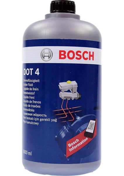 Dot-4 Hidrolik Fren Yağ Plastik Kutu 1 Litre Koli 6